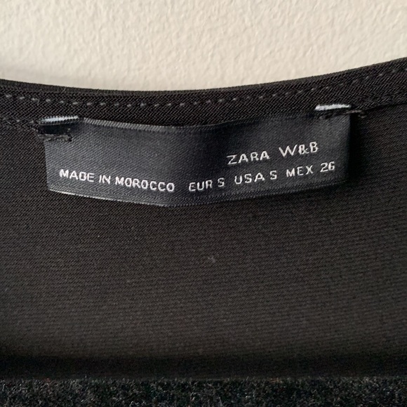 Black Draped Hi-Lo Blouse - Picture 4 of 8